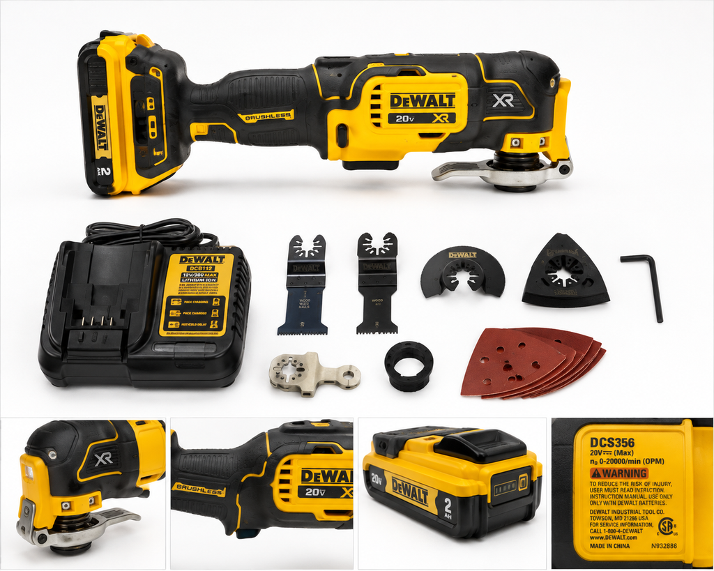 DEWALT 20V MAX XR Brushless Oscillating Multi-Tool Kit (DCS356D1)